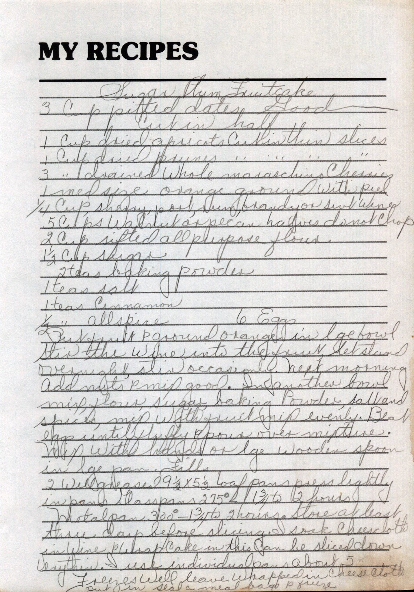 Sugar Plum Fruitcake